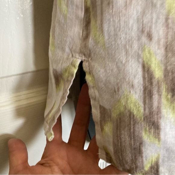 J M Collection Petite Linen Blouse Size 6P - Picture 4 of 12